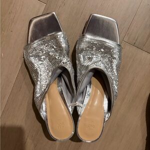 H&M Silver Sequin Women's Shoes size 42